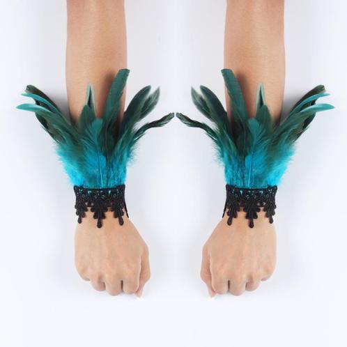 Lichtblauwe veren dames handschoenen victoriaanse gothic, Kleding | Dames, Mutsen, Sjaals en Handschoenen, Nieuw, Handschoenen