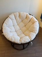 Rotan stoel, rond, Huis en Inrichting, Ophalen, Bruin, Zo goed als nieuw, Riet of Rotan