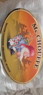 Mc Chouffe oud bord, Verzamelen, Biermerken, Ophalen of Verzenden, Gebruikt, Reclamebord, Plaat of Schild, Overige merken