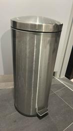 30L pedaal prullenbak, Ophalen, Gebruikt, Met pedaal, 50 tot 75 cm
