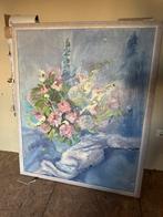 Willy Vossen - Bloemenstilleven Maastricht, Antiek en Kunst, Kunst | Schilderijen | Klassiek, Ophalen of Verzenden