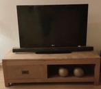 Massief Teak TV Kastje - 120x50x38 cm, Ophalen, 100 tot 150 cm, Teakhout, Zo goed als nieuw