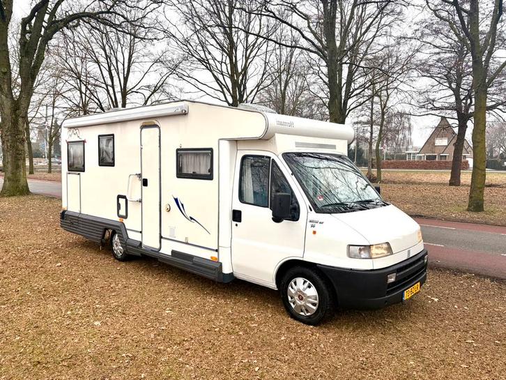Fiat Ducato Chamail Dsgn#2.5tdi 116pk#Solar#Garage#Vast bed, Caravans en Kamperen, Campers, Bedrijf, tot en met 4, Half-integraal