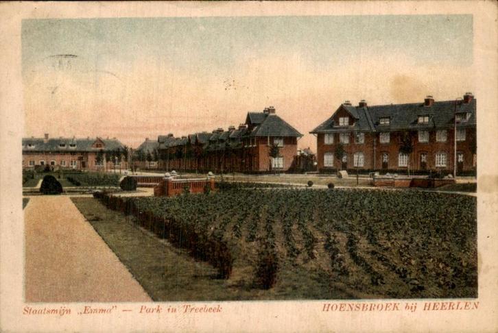Hoensbroek - Heerlen - Staatsmijn Emma Treebeek, Verzamelen, Ansichtkaarten | Nederland, Gelopen, Limburg, Voor 1920, Ophalen of Verzenden