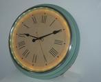 Ikea wandklok BRAVUR, mint groen. Met licht erin. 59 cm., Ophalen of Verzenden, Zo goed als nieuw, Analoog, Wandklok