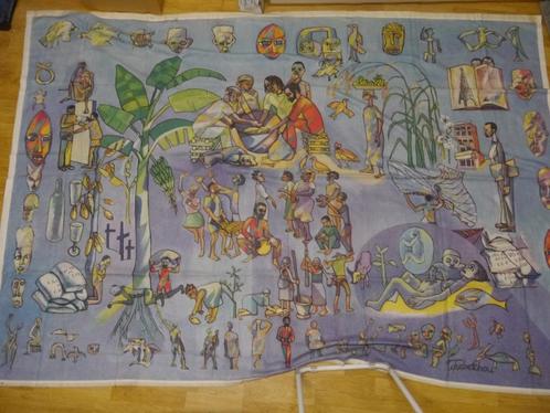 hongerdoek of vastendoek, Kameroen 1988, Verzamelen, Religie, Gebruikt, Christendom | Katholiek, Overige typen, Ophalen of Verzenden