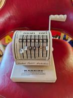 Vintage USA Paymaster x-550,cheque writer,dollars,werkt, Ophalen of Verzenden