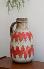 Grote vintage retro keramieken Fat Lava vaas West Germany, Ophalen of Verzenden, Zo goed als nieuw, Aardewerk of Porselein, Minder dan 50 cm