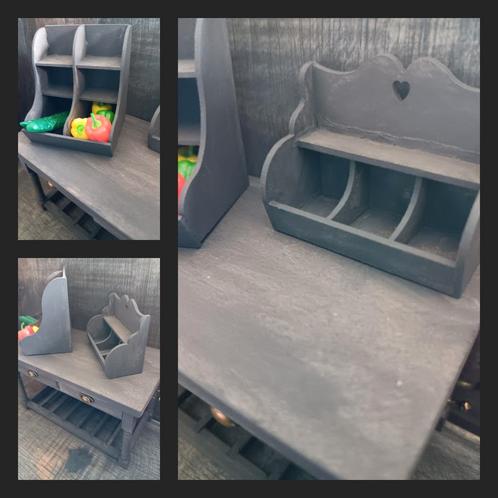 Old Black gruttersbakken, werktafel miniatuur poppenhuis, Verzamelen, Poppenhuizen en Toebehoren, Nieuw, Poppenhuis, Ophalen