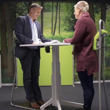 Stahulp voor uw zit sta bureau - showmodelaanbieding