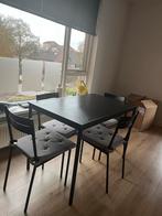 Ikea Tafel + 4 Stoelen met Kussens - Zo Goed Als Nieuw!, Huis en Inrichting, Tafels | Eettafels, 100 tot 150 cm, Ophalen of Verzenden