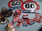 Feestartikelen voor verjaardag 60 jaar slinger button kaars, Ophalen of Verzenden, Zo goed als nieuw, Versiering, Verjaardag