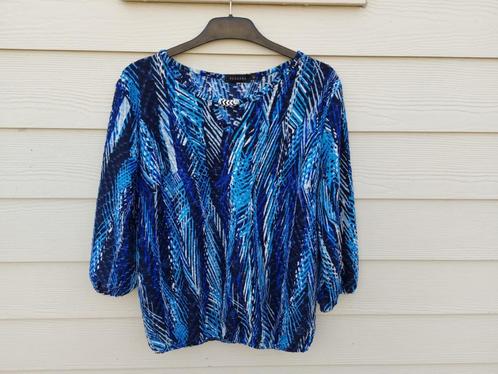 Blouse-top XL Pescara, Kleding | Dames, Tops, Zo goed als nieuw, Maat 46/48 (XL) of groter, Blauw, Lange mouw, Ophalen of Verzenden