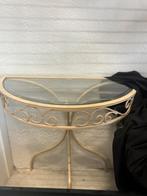 Glas geslepen tafel met glaze plaat, Ophalen