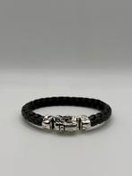 Buddha to Buddha armband Mangry Small leer - Maat E, Ophalen of Verzenden, Zo goed als nieuw, Zwart, Leer