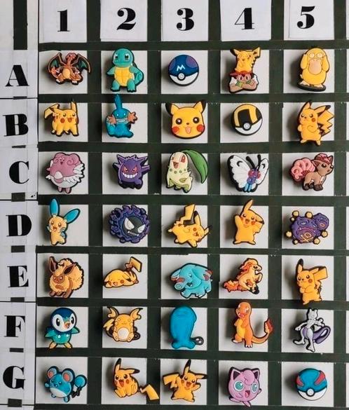 W: Pokémon schoenbedels Charms voor de Crocs, Verzamelen, Speldjes, Pins en Buttons, Nieuw, Transport, Ophalen of Verzenden