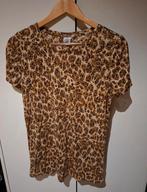Trendy leopard t-shirt|casual ladies|maat L, Bruin, Ophalen of Verzenden, Zo goed als nieuw, Korte mouw