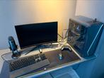 Gaming pc, toetsenbord, muis, microfoon, monitor, controller, Computers en Software, Desktop Pc's, Ophalen, Gebruikt, 32 GB, Met monitor