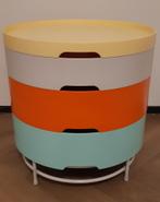 Ikea PS 2014 bijzettafel - opbergmeubel vintage - retro, Vierkant, Zo goed als nieuw, Ophalen, 45 tot 60 cm