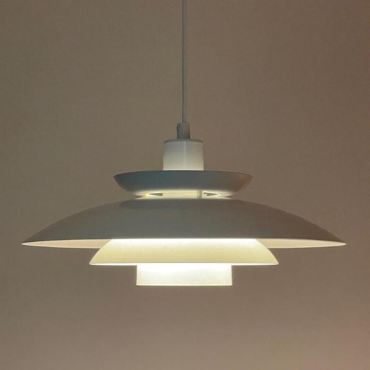 vintage Scandinavisch design LAMP schalenlamp wit Poulsen PH, Huis en Inrichting, Lampen | Hanglampen, Gebruikt, Minder dan 50 cm