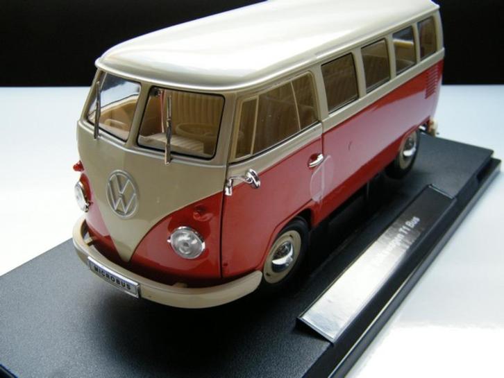 Schaalmodel Volkswagen T1 bus – Welly 1:18, Hobby en Vrije tijd, Modelauto's | 1:18, Nieuw, Overige typen, Welly, Ophalen of Verzenden