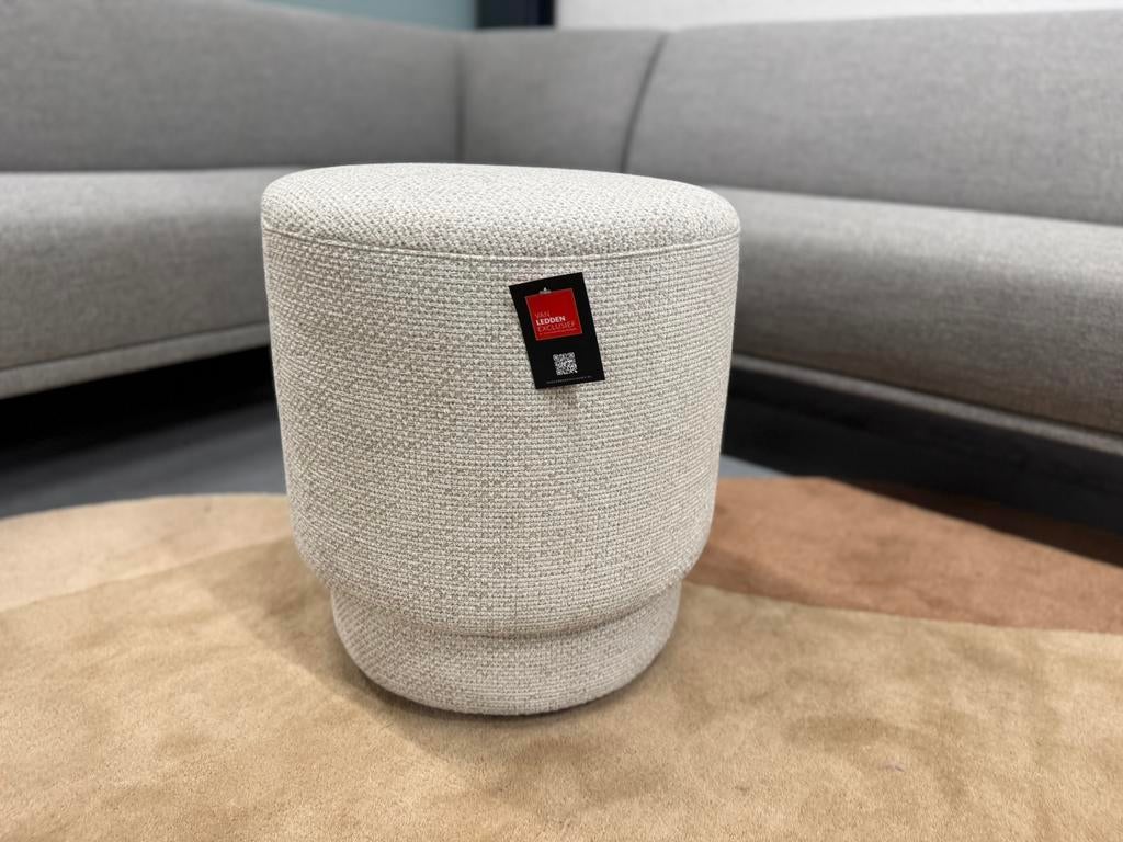 Nieuw Jess Design Tray Poef Stof Kruk hocker Voetenbank, Huis en Inrichting, Minder dan 50 cm, Rond, Nieuw, Jess