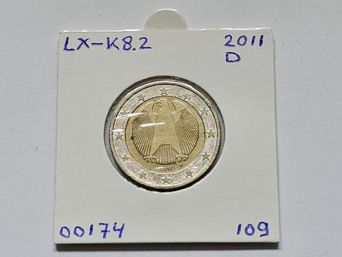 2-euromunt Duitsland (D) F 2011 Koers LX-K8.2, Postzegels en Munten, Munten | Europa | Euromunten, Losse munt, 2 euro, Duitsland