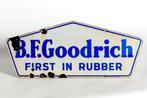 Origineel vintage geëmailleerd metalen Goodrich bord, Ophalen of Verzenden, Gebruikt, Reclamebord