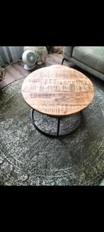 Groen/beige vintage rond kleed. 200 cm. MOET Z.S.M. WEG.!!, Ophalen, Groen, Rond, 200 cm of meer