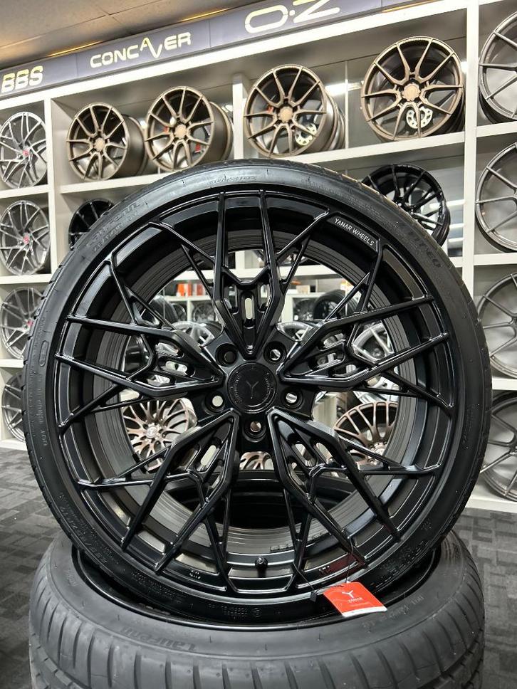 ACTIE | 19 INCH YANAR GRO-050 VELGENSET 5X112 GOLF LEON A3, Auto-onderdelen, Banden en Velgen, Banden en Velgen, Zomerbanden, 19 inch