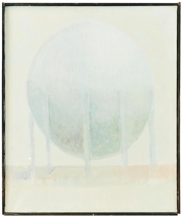 Piet Moget (1928-2015)-Sphère- Gesigneerd -1962, Antiek en Kunst, Kunst | Schilderijen | Modern, Ophalen of Verzenden