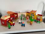 Vintage fisher price  Stad met veel toebehoren, Ophalen of Verzenden, Gebruikt