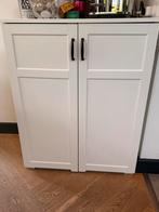 Wit Kastje met 3 Lades - D 48 cm, B 83,5 cm en H 102 cm, Gebruikt, 100 tot 150 cm, 25 tot 50 cm, Overige houtsoorten