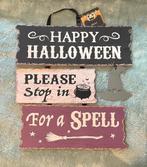 HAPPY HALLOWEEN WITCH DECORATIE, Ophalen of Verzenden, Nieuw, Versiering, Halloween of Griezel
