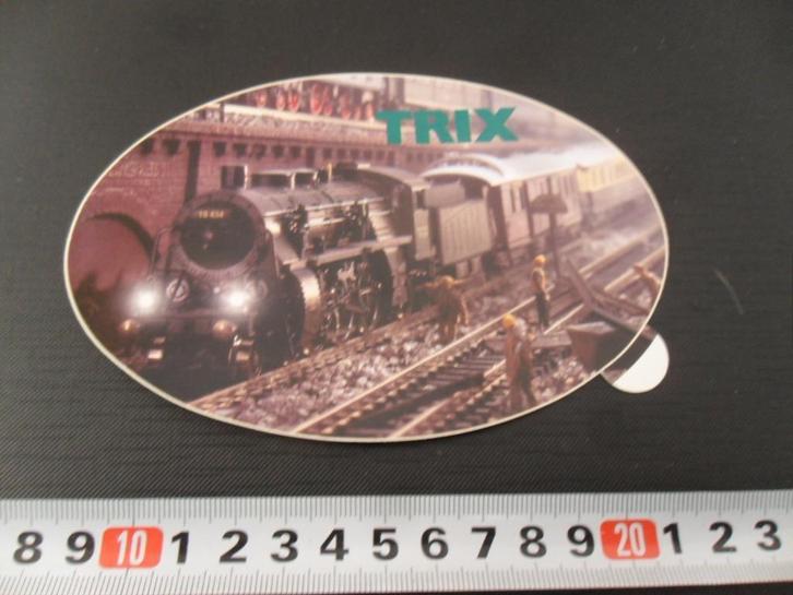 sticker trein modelbouw trix 327, Verzamelen, Stickers, Zo goed als nieuw, Bedrijf of Vereniging, Ophalen