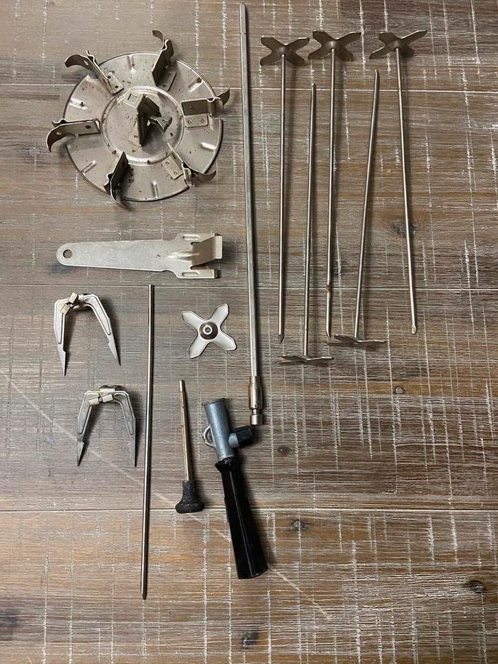 14 delige Oven grill set vleesspies kippengril, Witgoed en Apparatuur, Ovens, Zo goed als nieuw, Minder dan 45 cm, Ophalen of Verzenden