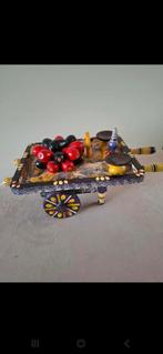 Houten Decoratieve Kar met Fruit en Potten, Ophalen of Verzenden