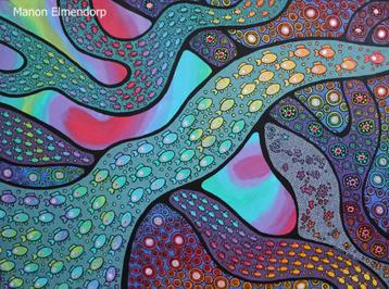 Uniek Handgeschilderd Schilderij "Ocean Traffic" Kunst beschikbaar voor biedingen