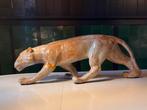 Mid-century design keramiek luipaard groot decoratief beeld, Huis en Inrichting, Gebruikt, Ophalen of Verzenden