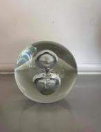 Glazen press papier met bellen, Ophalen of Verzenden