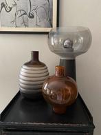 Vazen set van 3 zie foto 2  BePure home en UNC, Ophalen of Verzenden, Glas, Minder dan 50 cm