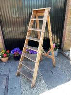 houten schilders trap, Doe-het-zelf en Verbouw, Ladders en Trappen, Ophalen, Gebruikt, Trap, Minder dan 2 meter