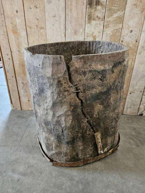 oude boomstamton``WOONWINKEL RUSTIEK``, Antiek en Kunst, Antiek | Woonaccessoires, Ophalen