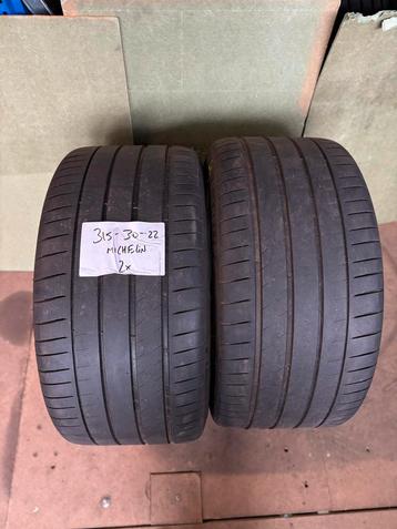 2x 315-30-22 Michelin Pilot Sport 4S NO Zomerbanden beschikbaar voor biedingen