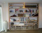 Wandmeubel maatwerk kast boekenkast kasten van massief hout, Huis en Inrichting, Kasten | Wandmeubels, Nieuw, 250 tot 300 cm, Met plank(en)