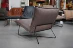 Leuke fauteuil EARL Jess design metaal leer Luxor Mouse, Huis en Inrichting, Fauteuils, Ophalen, 75 tot 100 cm, Zo goed als nieuw