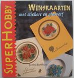 Boekje - Wenskaarten met stickers en glasverf, Ophalen of Verzenden, Zo goed als nieuw, Overige thema's, Overige typen