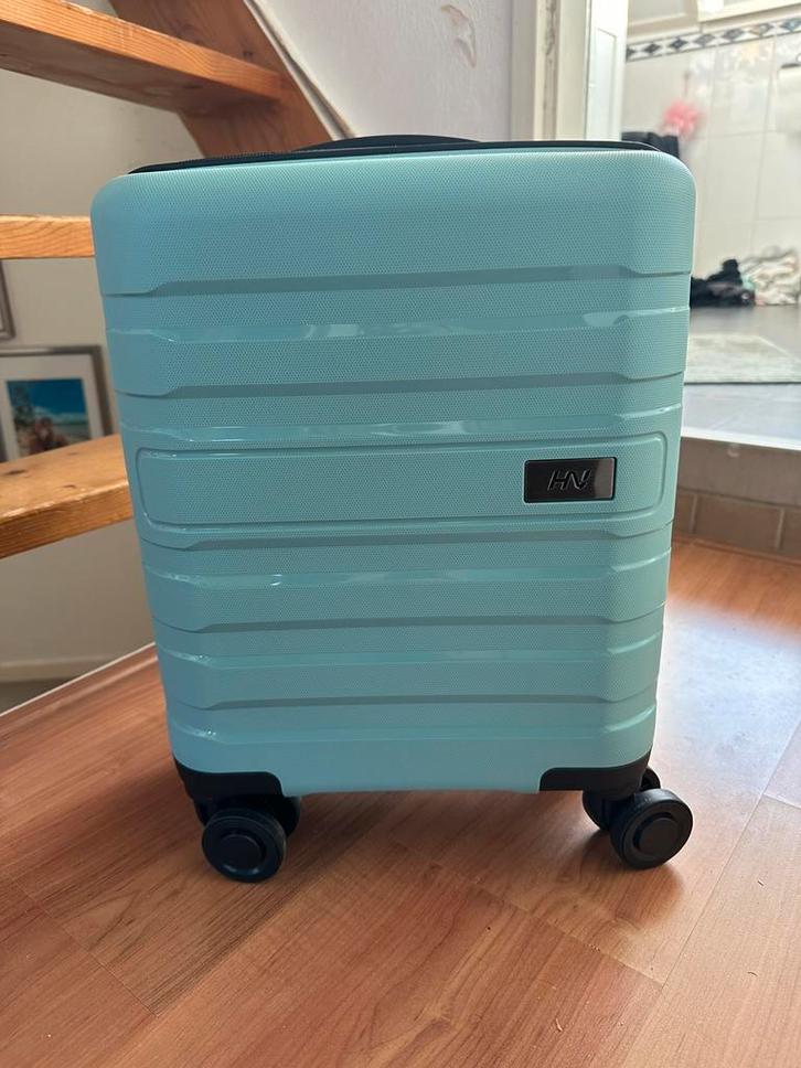 Klein koffertje (handbagage) nieuw, Sieraden, Tassen en Uiterlijk, Koffers, Zo goed als nieuw, Hard kunststof, 50 tot 60 cm, Minder dan 35 cm