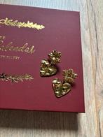 Nieuwe oorbellen Finaste bloem hart Adventkalender goud, Overige materialen, Hangers, Nieuw, Ophalen of Verzenden
