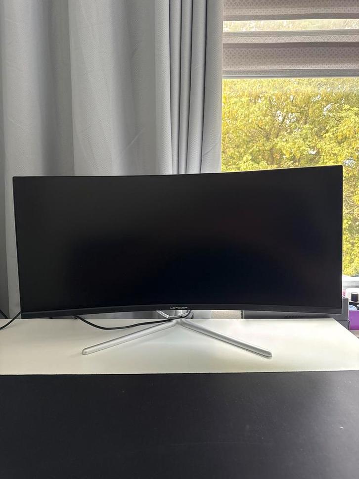 LC-Power 34" Curved Ultrawide Monitor, Computers en Software, Monitoren, Zo goed als nieuw, 61 t/m 100 Hz, HDMI, Gaming, Curved